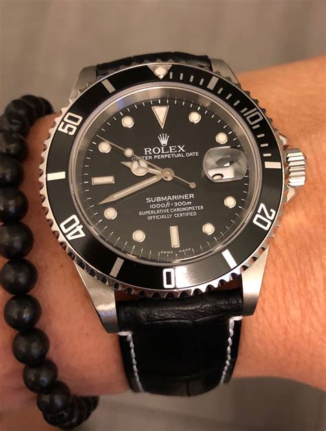 leather strap rolexes